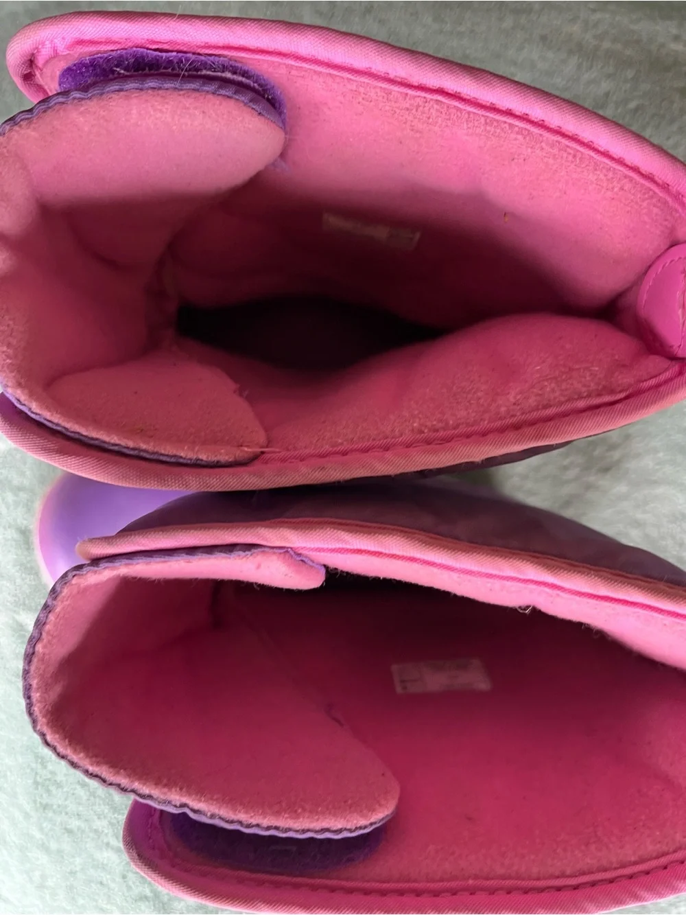 CROCS Kids Purple with Pink Trim Snow Boot